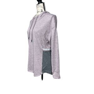 Tangerine Lavendar and Gray Pullover Super Soft Hoodie Size Medium